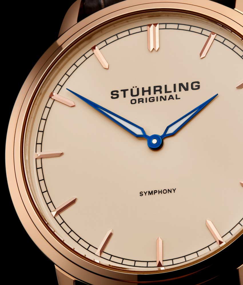 Champagne Dial / Rose Case / Brown Leather Strap Tang Buckle