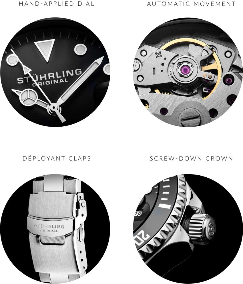 Black Dial / Silver Case / Silver Band