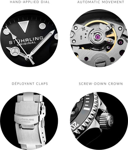 Black Dial / Silver Case / Silver Band