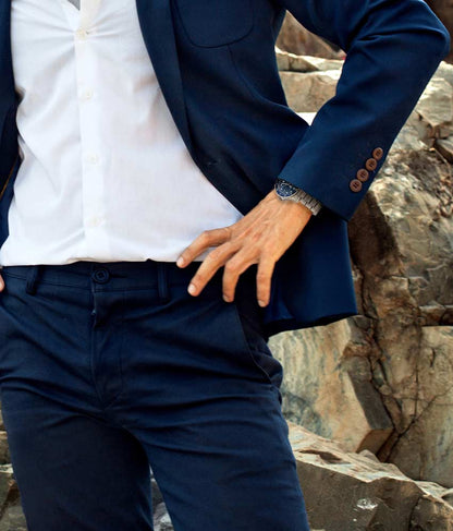 Blue Dial / Silver Case / Silver Band