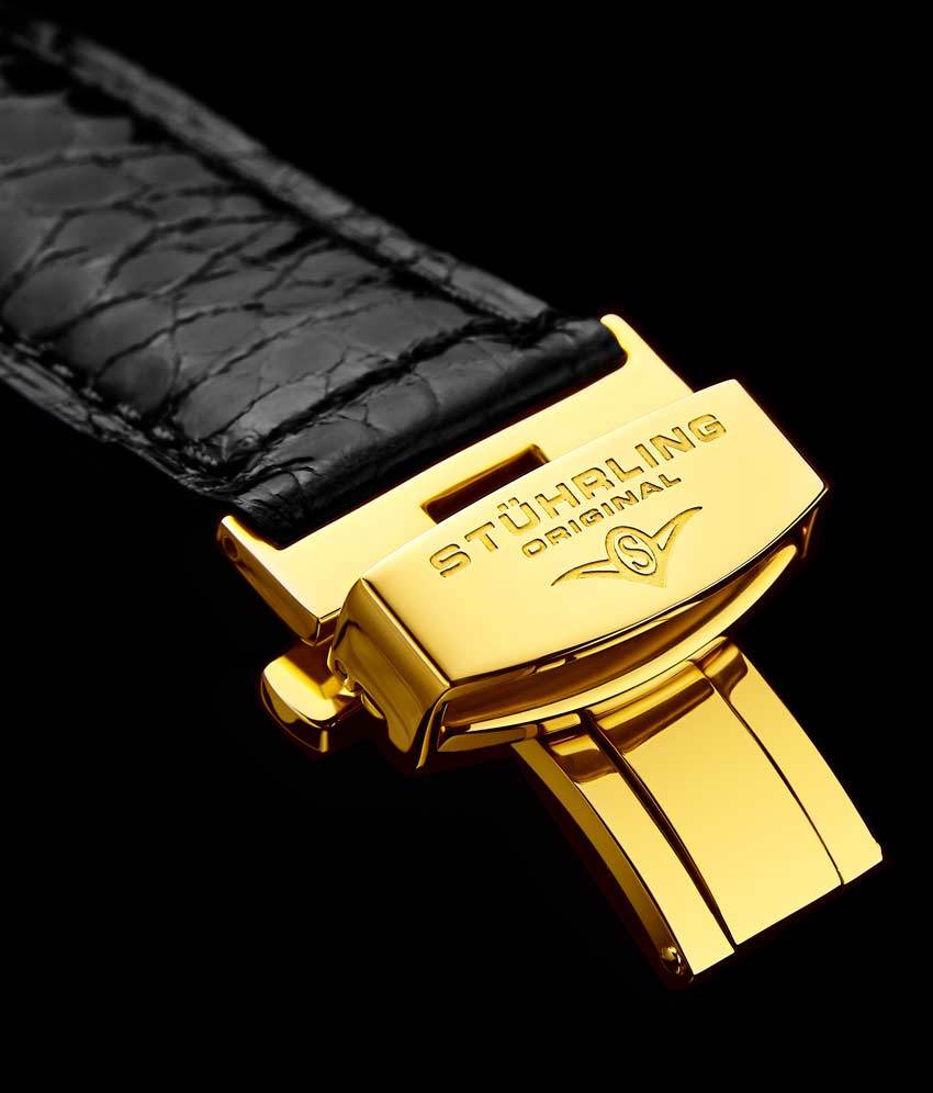 Grey Dial / Gold Case / Black Band