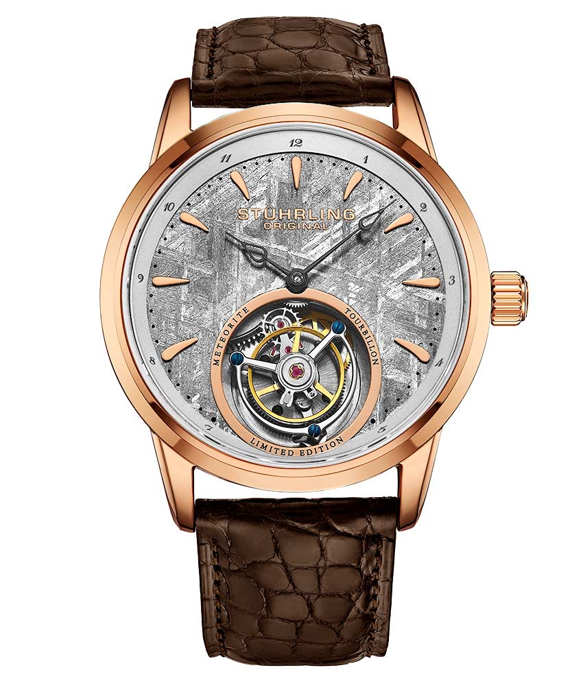 Grey Dial / Rose Case / Brown Band