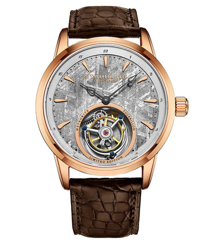 Grey Dial / Rose Case / Brown Band