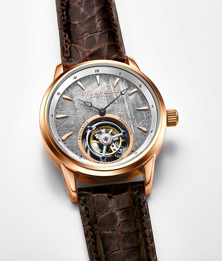 Grey Dial / Rose Case / Brown Band