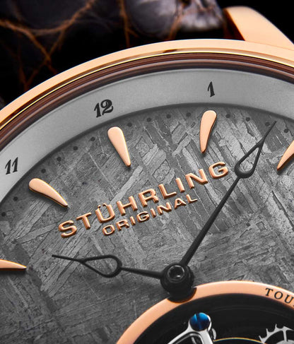 Grey Dial / Rose Case / Brown Band