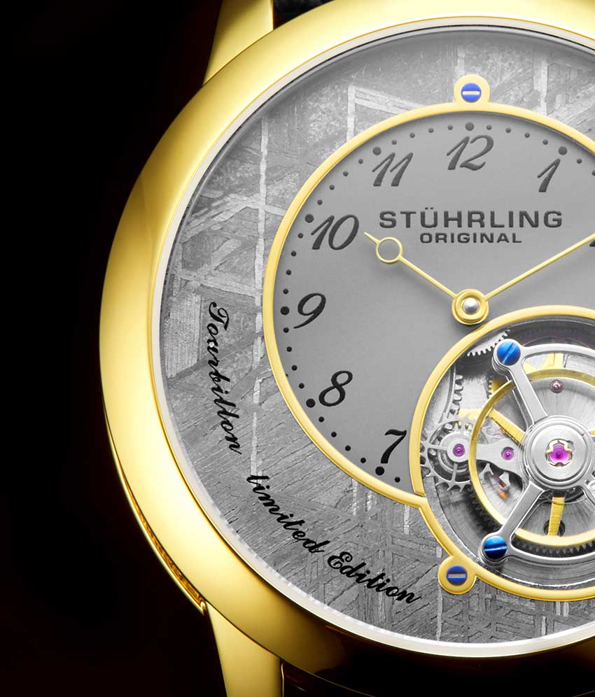 Grey Dial / Gold Case / Black Strap Tang Buckle