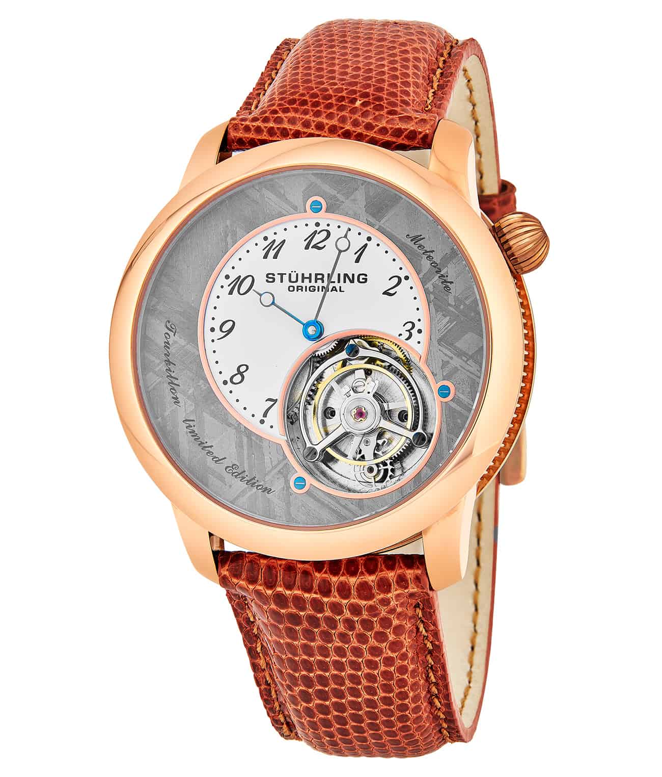 Grey Dial / Rose Case / Brown Strap Tang Buckle