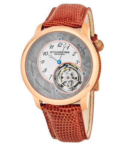 Grey Dial / Rose Case / Brown Strap Tang Buckle