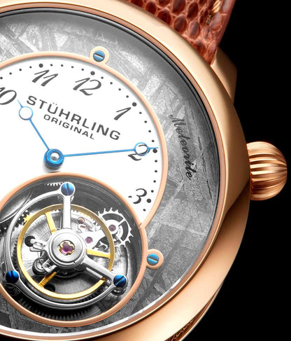 Grey Dial / Rose Case / Brown Strap Tang Buckle