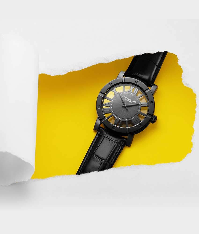 Gun Metal Grey/Black PVD/Black