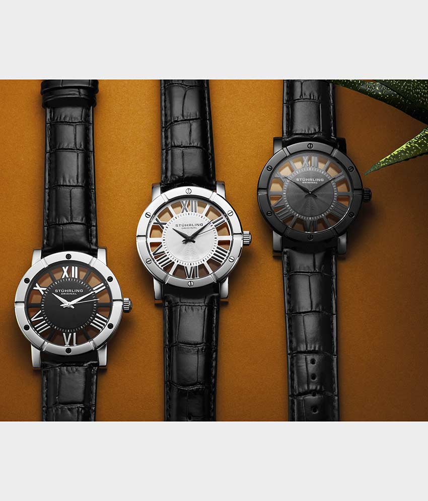 Gun Metal Grey/Black PVD/Black