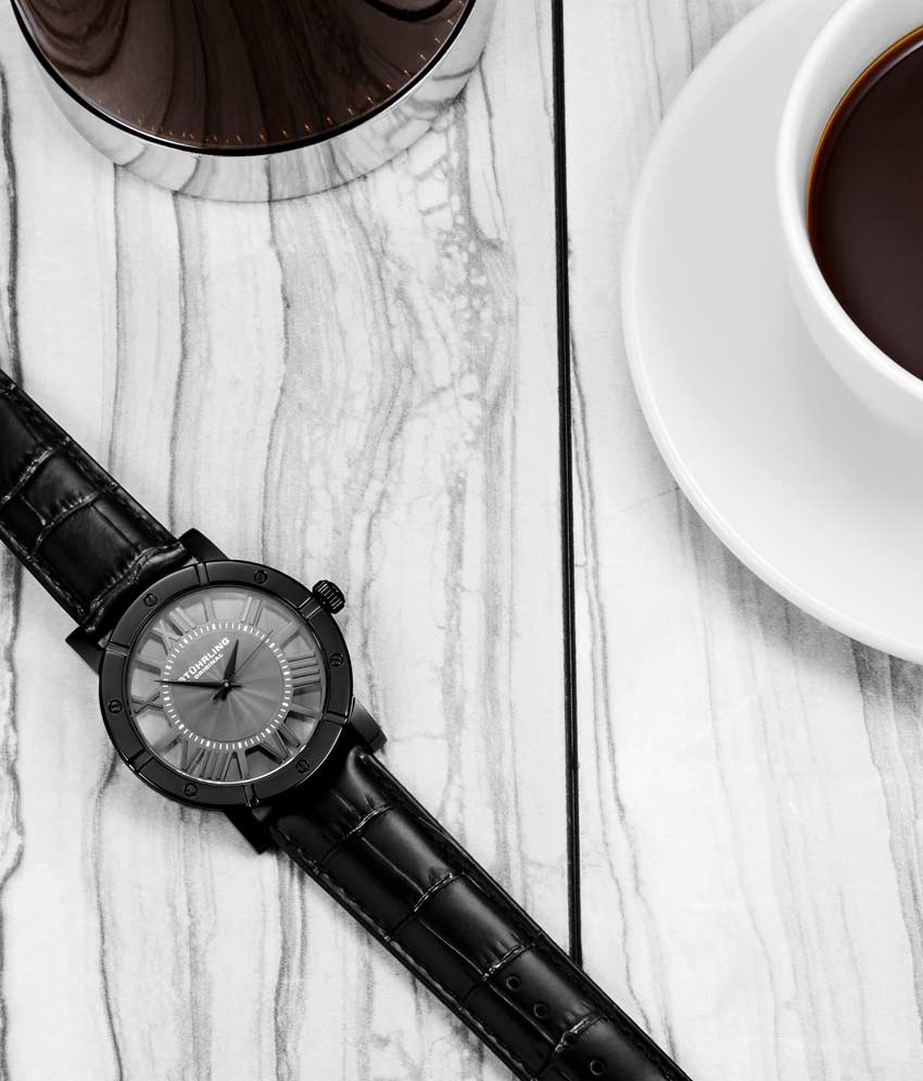 Gun Metal Grey/Black PVD/Black