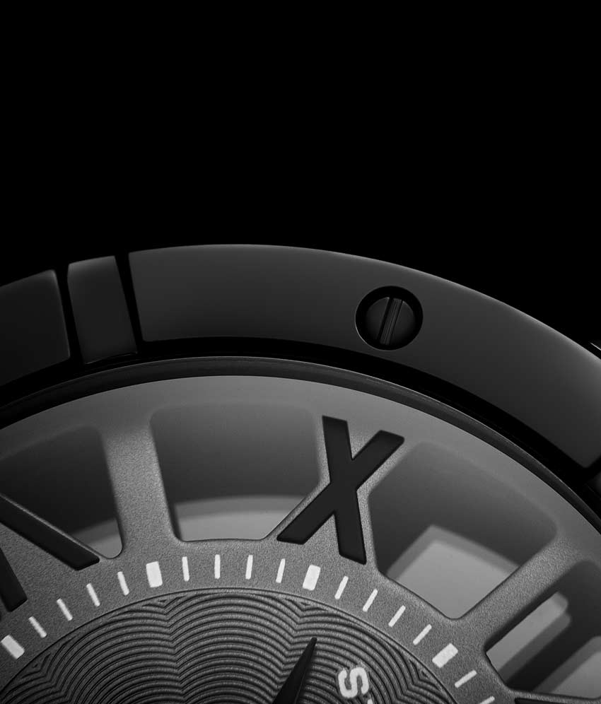 Gun Metal Grey/Black PVD/Black