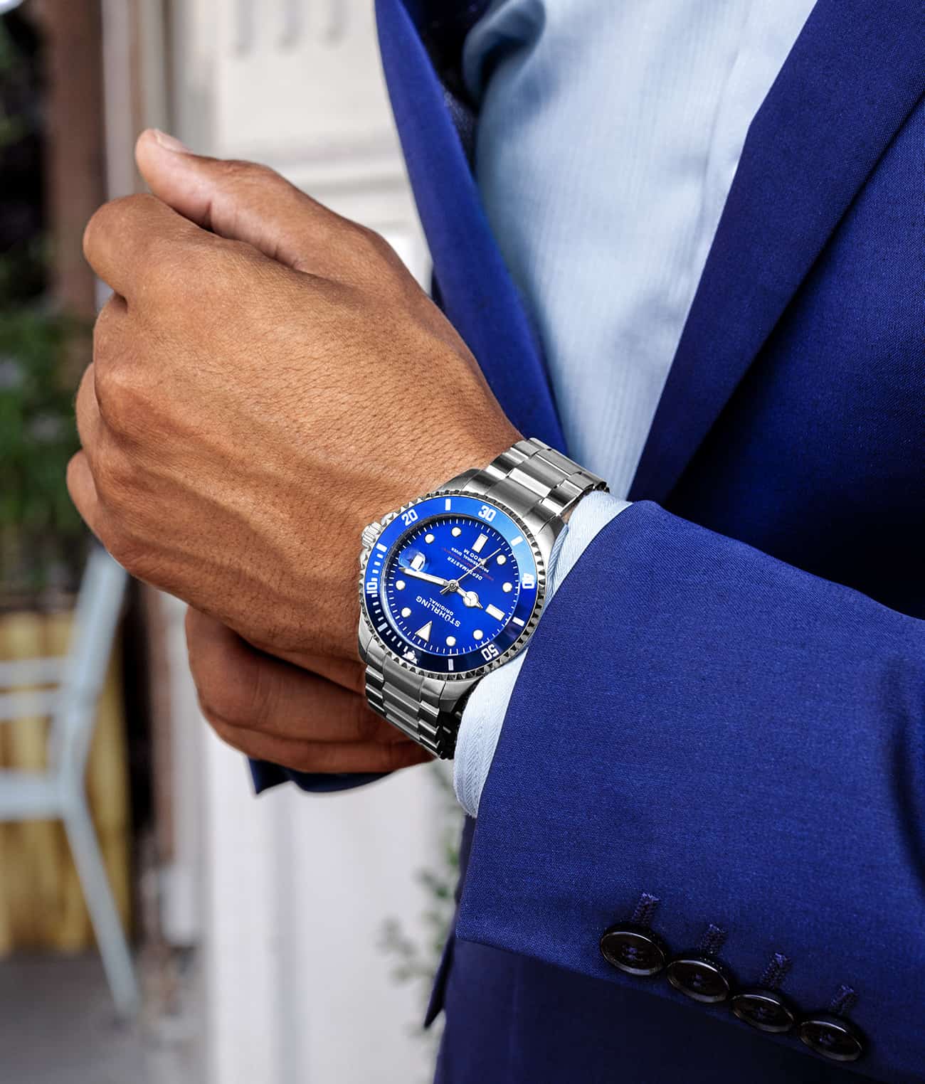 Blue Dial / Silver Case / Silver Band