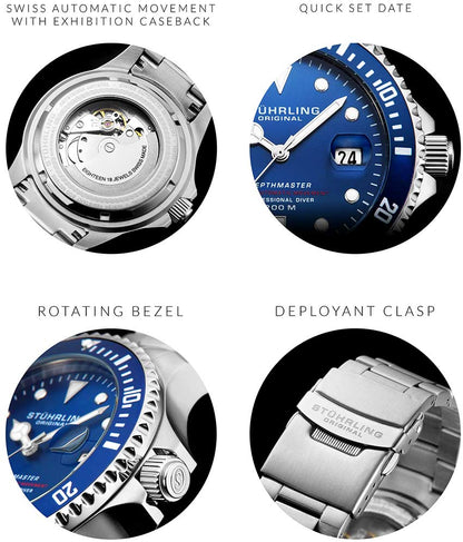 Blue Dial / Silver Case / Silver Band