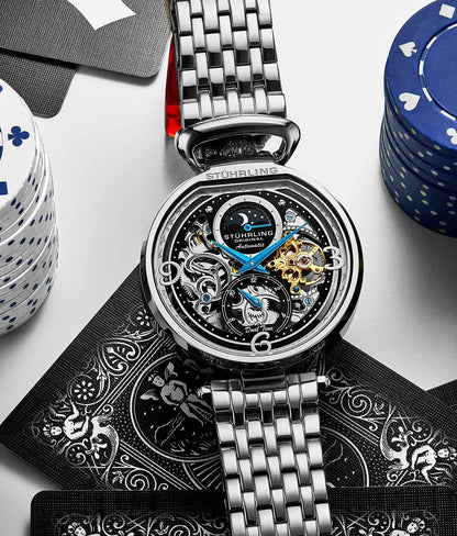 Black Dial / Silver Case / Silver Band