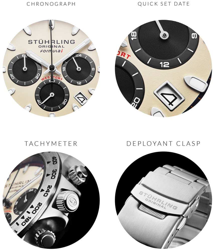 Ivory Dial / Silver Case / Silver Band