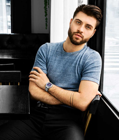 Blue Dial / Silver Case / Silver Band