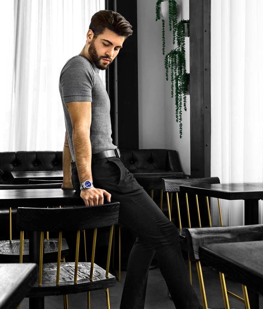 Blue Dial / Silver Case / Silver Band