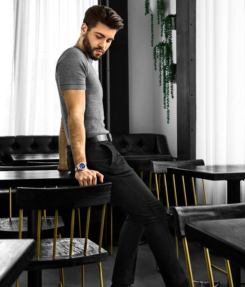 Purple Dial / Silver Case / Silver Band