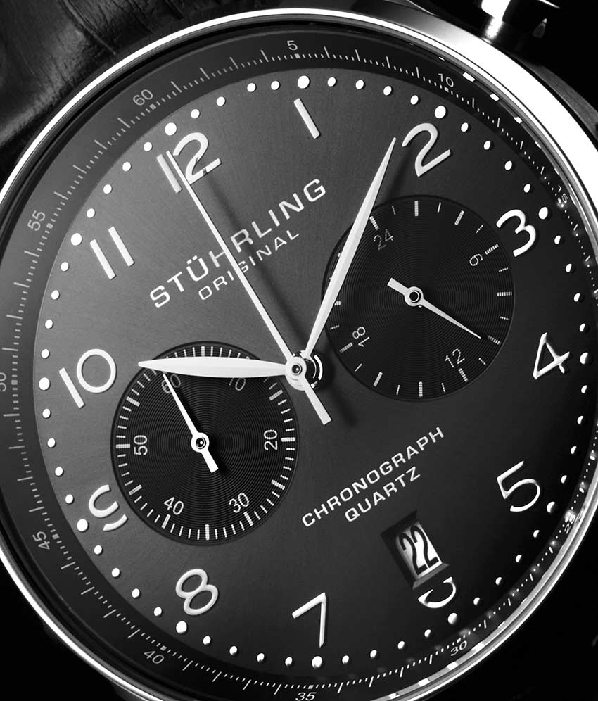 Gun Metal Grey Dial / Silver Case / Black Band