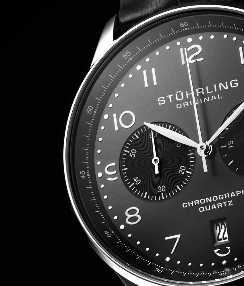 Gun Metal Grey Dial / Silver Case / Black Band