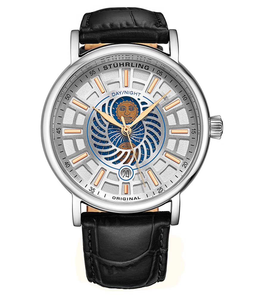 White Dial / Silver Case / Black Band