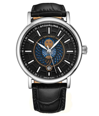 Black Dial / Silver Case / Black Band