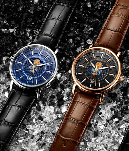 Blue Dial / Silver Case / Black Band