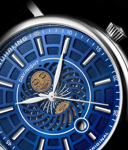 Blue Dial / Silver Case / Black Band