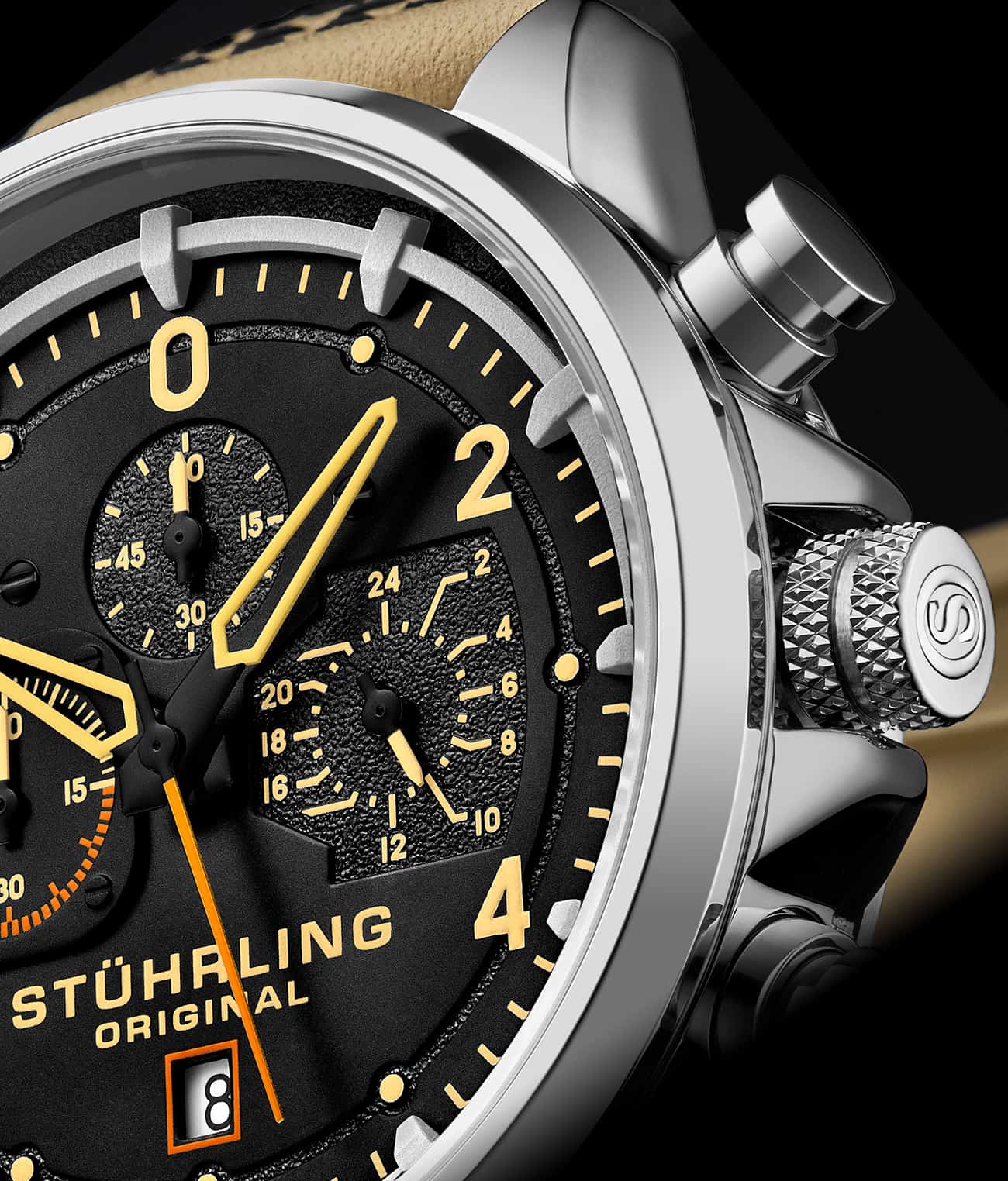 Aeronaut 44mm Aviator, Volda 45mm Aviator, and Fqbi Watches Signature Pen