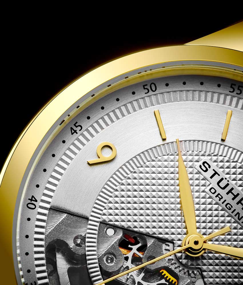 Silver Dial / Gold Case / Brown Band