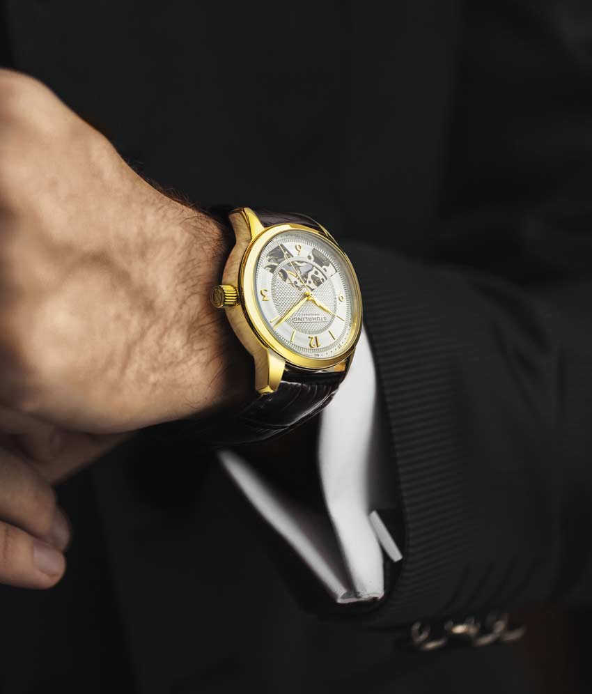 Silver Dial / Gold Case / Brown Band