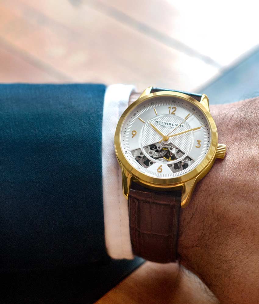 Silver Dial / Gold Case / Brown Band