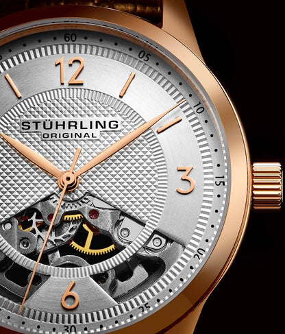 Silver Dial / Silver Case / Brown Band