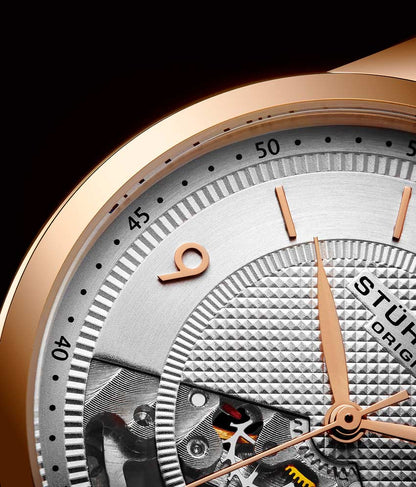 Silver Dial / Silver Case / Brown Band