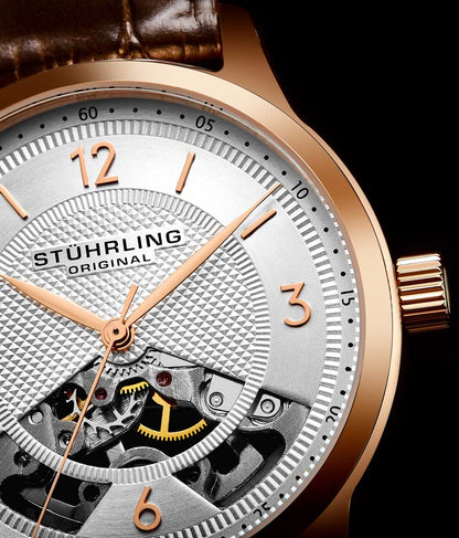 Silver Dial / Silver Case / Brown Band