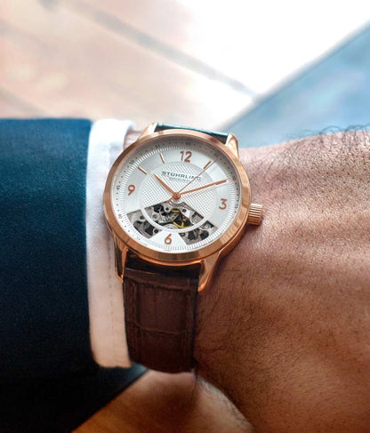 Silver Dial / Silver Case / Brown Band