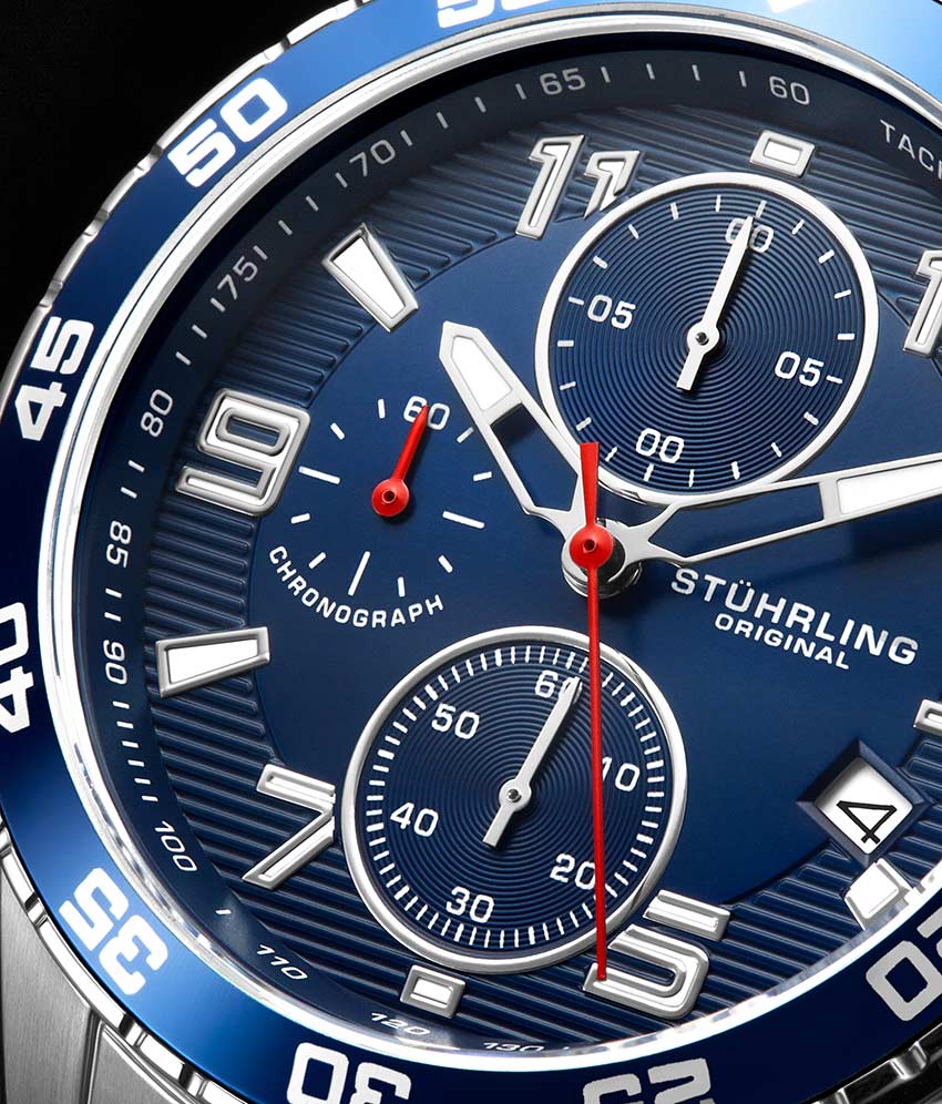 Blue Dial / Silver Case / Silver Stainless Steel Bracelet Deployant Buckle