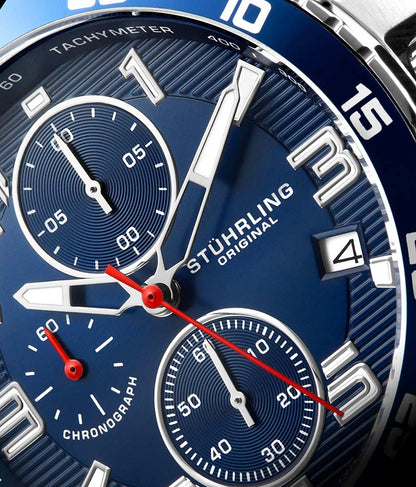 Blue Dial / Silver Case / Silver Stainless Steel Bracelet Deployant Buckle