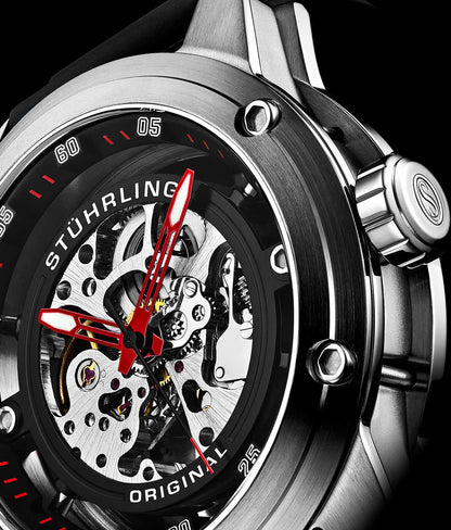 Black Dial / Silver Case / Black Band